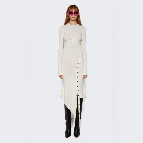 THE ATTICO Midi Dress Milk